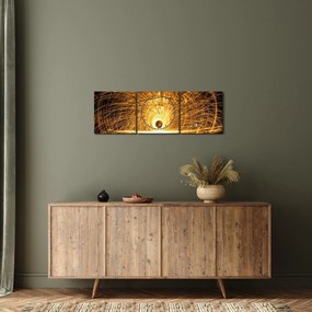 Tablou - Disc luminos (cu ceas) (90x30 cm)