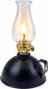 Brilagi - Lampă cu petrol MERLIN, neagră