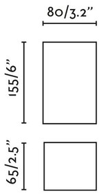 Aplica perete aluminiu negru, 2xGU10, LUNE square