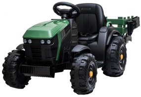 Tractor Electric XXL cu acumulator pentru copii NOVOKIDS™ Super Tytan Farmer , Cu remorca, Melodii si USB , 3-8 ani , Baterie12V, 2 Viteze, lungime