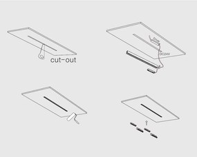 Sina magnetica incastrabila BUXTON 02, 100cm NVL-8252002