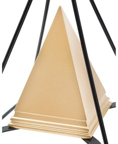 Statuetă metalică în decor auriu Mauro Ferretti Piramid