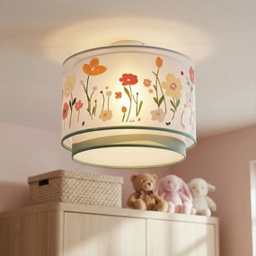 Plafonieră pentru copii albă cu flori - Harrie printre flori
