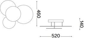 Plafonieră LED Ideal Lux CLOUD LED/33W/230V CRI 90 alb