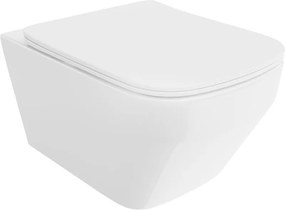 Mexen Riva vas WC Rimless Tornado cu capac cu cadere lentă slim, duroplast, alb lucios - 30630200T