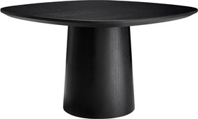 Masa design LUX Motto furnir negru, 130x130cm