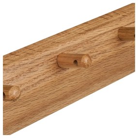 Cuier de perete în culoare naturală din lemn de stejar 50 cm Barco – House Nordic