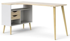 Birou cu aspect de lemn de stejar 145x81 cm Oslo - Tvilum