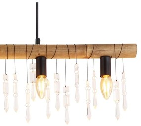 Lustra suspendata design modern Kira I negru, maro