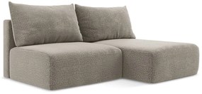 Colțar bej extensibil/cu spațiu de depozitare (cu colț pe partea dreaptă) Kalena – Makamii