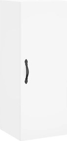 vidaXL Dulap de perete, alb, 34,5x34x90 cm, lemn prelucrat