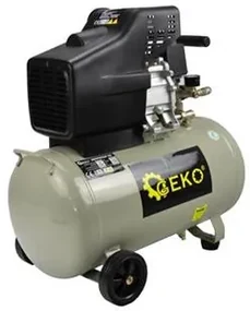 Compresor aer cu ulei 50L, 8 bar, 2.5 kW, 210 l/min, 230V, monocilindric, portabil, pentru atelier/auto, Geko G80301