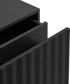 Noptieră neagră cu aspect mat Sierra – Teulat