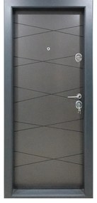 Usa metalica de apartament cu izolatie si vizor Novo Doors First Class NDS310, Deschidere Stanga Dreapta, Dimensiune 200X88 cm, Tabla 12 mm, Kit