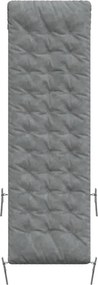 vidaXL Pernă șezlong, gri, 160x50x10 cm, piele întoarsă artificială