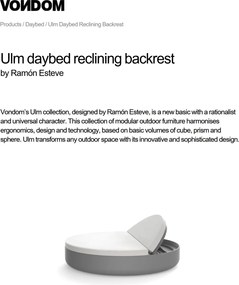 Pat de zi exterior cu spatar fix ULM