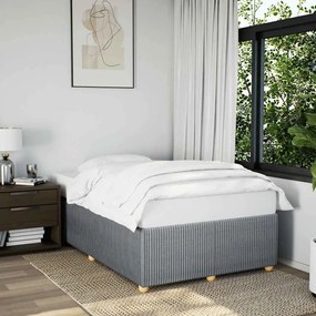 vidaXL Cadru de pat fără saltea, gri deschis, 120x200 cm, textil