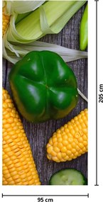 Fototapet pentru ușă - Legume (95x205cm)