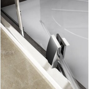 Ravak 37677U00Z1 - Cabină de duș PIVOT, cu trei elemente, în formă de sfert de cerc, 90x90 cm, satinat