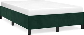vidaXL Cadru de pat fără saltea, verde închis, 120x200 cm, catifea