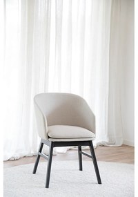 Set de scaune de sufragerie bej 2 buc. tapițat Windham – Rowico