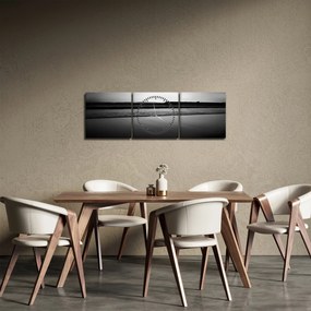 Tablou cu peisaj (cu ceas) (90x30 cm)