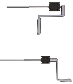 Cadru de birou reglabil Manual-TerrAS3 (Culoare profil: Alb)