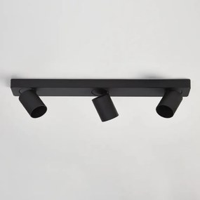 Corp aplicat cu 3 spoturi directionabile Moon 3 Bar, negru