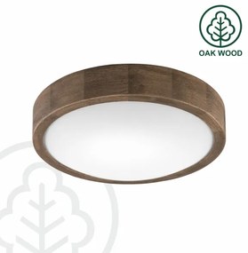 Plafonieră LED Brilagi CARVALHO SLIM 1xE27/60W/230V stejar nuc d. 27 cm