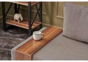 Fotoliu de colț TULA, bej, pe partea dreaptă