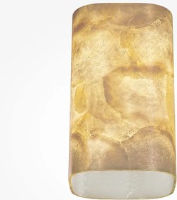 Aplica de perete Maris din metal negru si scoica Capiz