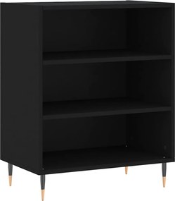 vidaXL Servantă, negru, 57x35x70 cm, lemn compozit