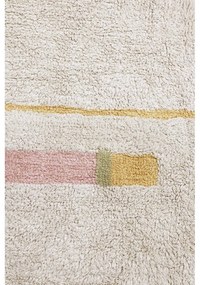 Covor roz/crem lavabil/țesut manual din bumbac 140x200 cm Lanes Vintage Nude – Lorena Canals