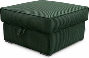 Taburet SMART COSARO XL cu spatiu de depozitare 71x71 cm, verde inchis