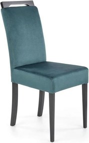 Scaun CLARION 2, negru/turcoaz, 42X58X97 cm