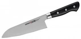 Cutit Santoku Samura PRO-S, otel japonez AUS 8, HRC 58, lama 18 cm