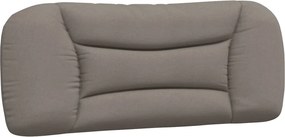 vidaXL Pernă pentru tăblie de pat, Hvar, gri taupe, 100 cm, material textil