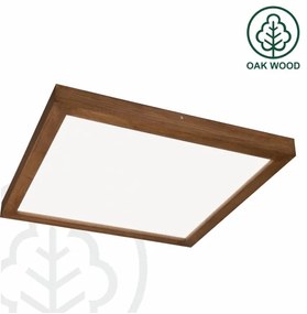 Plafonieră LED dimabilă Brilagi WOODY FRAME LED/50W/230V stejar 60x60 cm IP44 + telecomandă