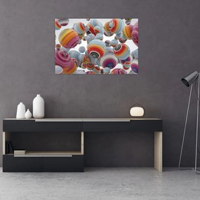Tablou cu bile pictate (90x60 cm)