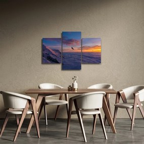 Tablou în apus de soare, Mont Blanc (90x60 cm)