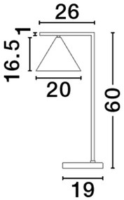 Veioza/Lampa de masa design modern minimalist SWAY