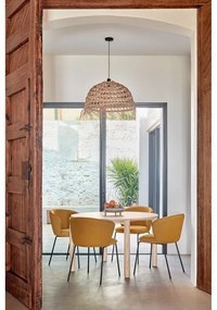 Set de scaune de sufragerie galben muștar 2 buc. tapițat Add – Teulat