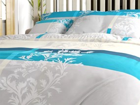 Lenjerie de pat din bumbac DELUXE turcoaz Dimensiune lenjerie de pat: 70 x 90 cm | 140 x 200 cm