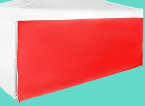 Perete lateral  4,5m pentru cort, Roșu