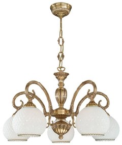 Candelabru din alama cu 5 brate design italian 8500