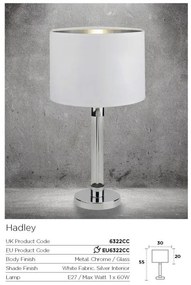 Veioza / Lampa de masa decorativa design elegant Hadley EU6322CC SRT
