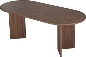 Masă de dining cu aspect de lemn de nuc 90x200 cm Sabella – Kalune Design