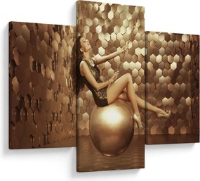 Tablou - Femeia în încăperea de aur (90x60 cm)