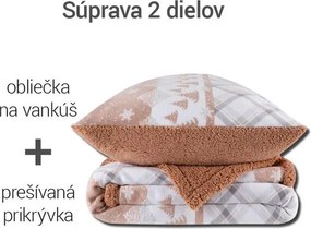decoDoma Set cu blăniţă TARTAN 2 buc