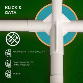 Cort de petrecere NEAPOL, 3x6m, verde Jurhan